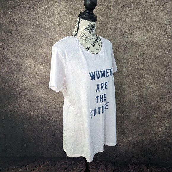 GAP Pink Tee T-Shirt Women are the Future XL - Picture 3 of 8